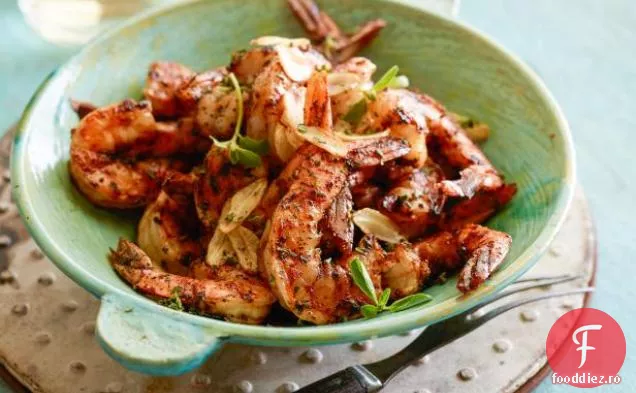 Creveți la grătar cu usturoi (Gambas al Ajillo)