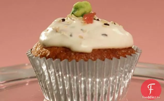 Germeni de grâu și ghimbir, cremă de Wasabi și Cupcakes Creme Fraiche de ton