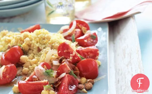 Salată de năut mentolat cu cuscus