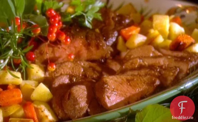 Filet de porc cu legume rădăcinoase