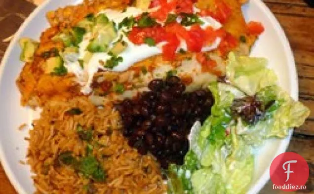 Enchiladas De Fasole Neagră Vegetariană