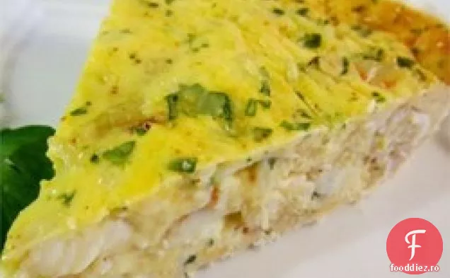 Crab și Cheddar Quiche