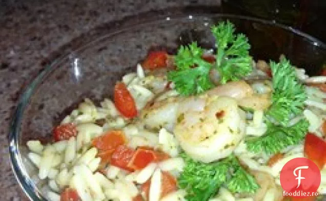 Creveți Orzo Pesto