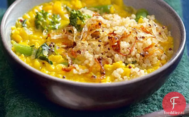 Broccolini și năut Dal