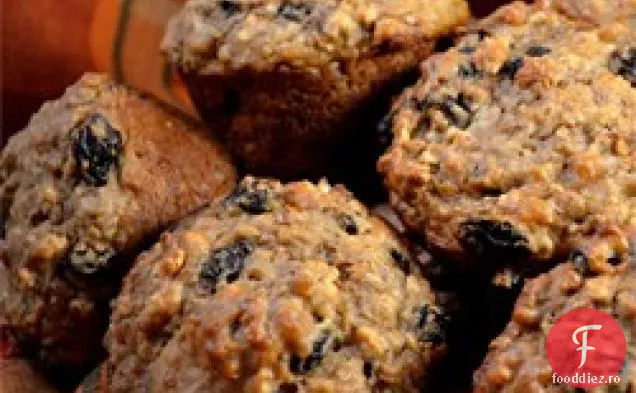 Briose Cu Stafide Din Fulgi De Ovăz Caramelizate