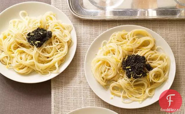 Capellini de lămâie cu Caviar