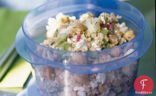 Salată de Garbanzo cu lămâie cu Feta