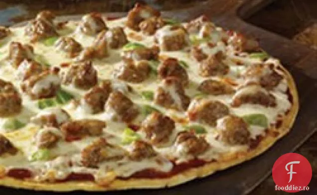 Pizza cu cârnați ușor de Johnsonville