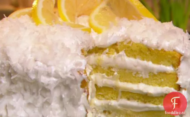 Tort de coajă de nucă de cocos și lămâie