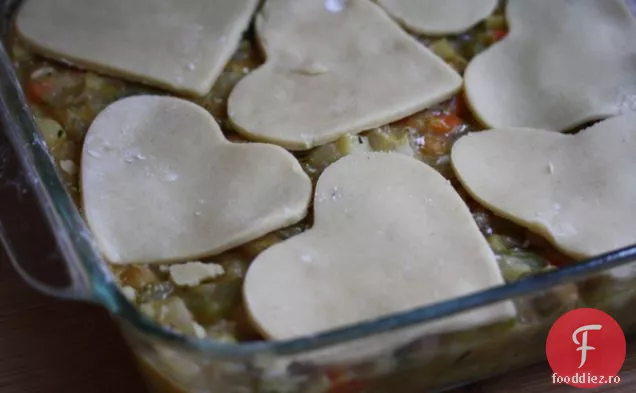 Plăcintă vegetariană de Valentine ' s Pot