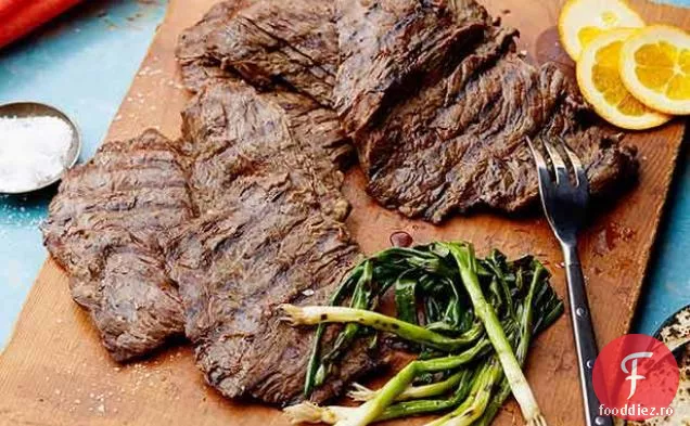 Friptură De Fustă La Grătar Marinată Cu Bere