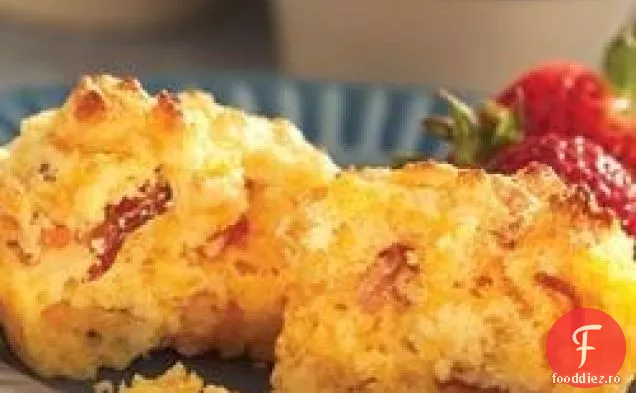 Briose De Porumb Cheddar Cu Bacon Savuros