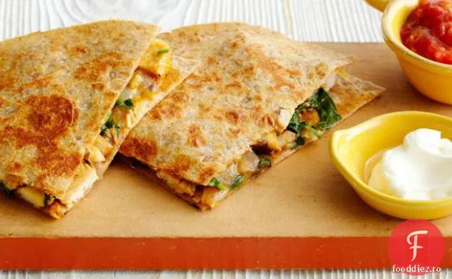 Quesadillas Ușor De Pui-Ciuperci