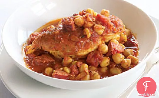 Pui Spaniol Cu Năut Și Chorizo