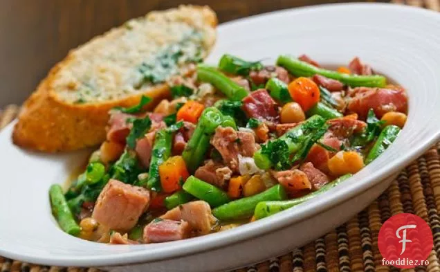 Supă de șuncă și năut