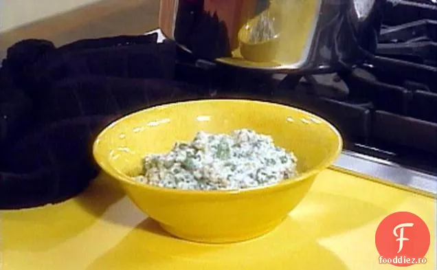 Mazăre zdrobită și brânză Ricotta