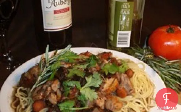 Marsala de pui cu ciuperci Portobello