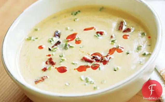 Supă Cremoasă De Năut Cu Chorizo Crocant