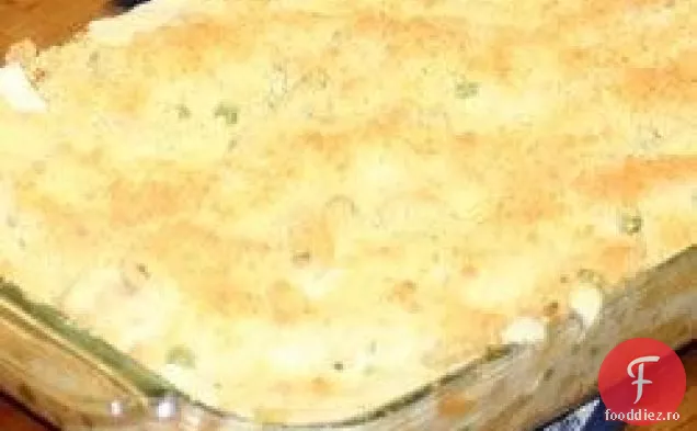 Caserola de pui și mazăre