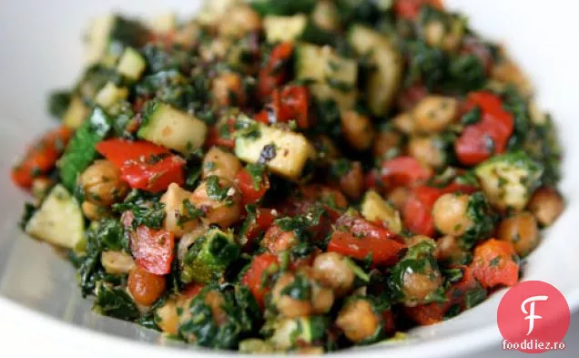 Cina In Seara Asta: Lemony Chickpea Stir-Fry
