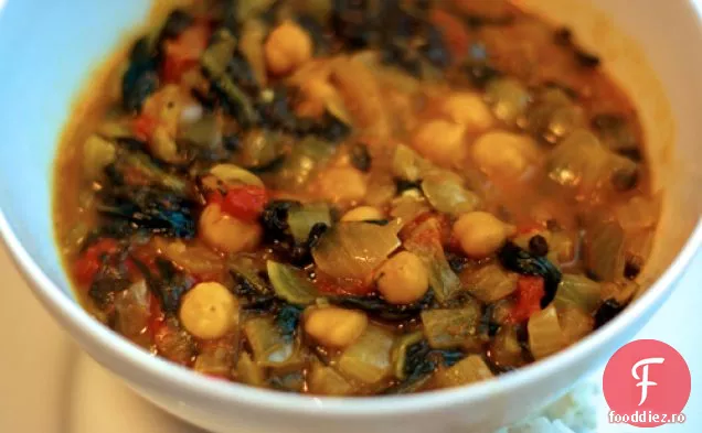 Cina în seara asta: spanac și Curry de năut