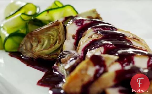 Pui și cârnați cu reducere de mure