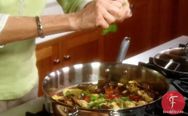 Coji de paste cu legume prăjite
