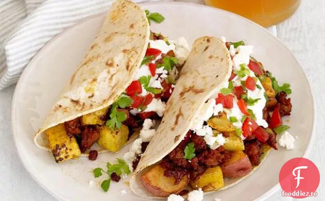 Chorizo-Tacos De Cartofi