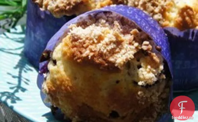Brioșe De Afine Mango Cu Streusel De Nucă De Cocos
