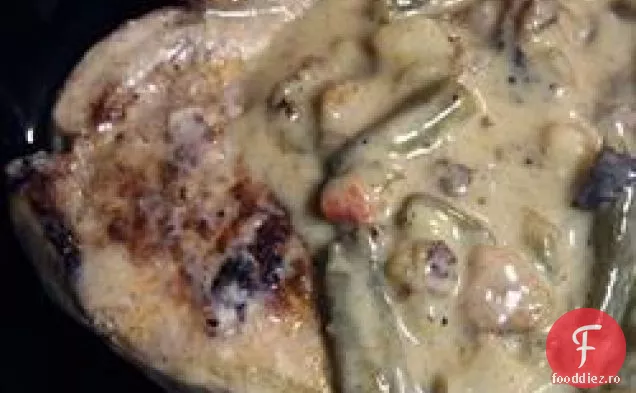 Cotlet de porc O ' Brien cu sos cremos