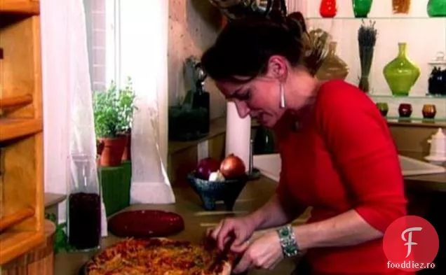 Pui Fajita Pizza sos și topping-uri