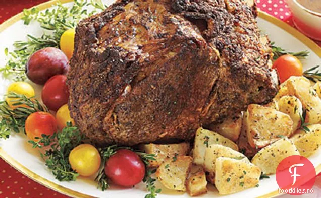 Friptură de coaste cu sos de vin roșu