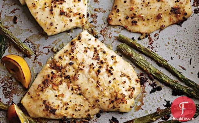 Cambulă coaptă cu piper proaspăt de lămâie