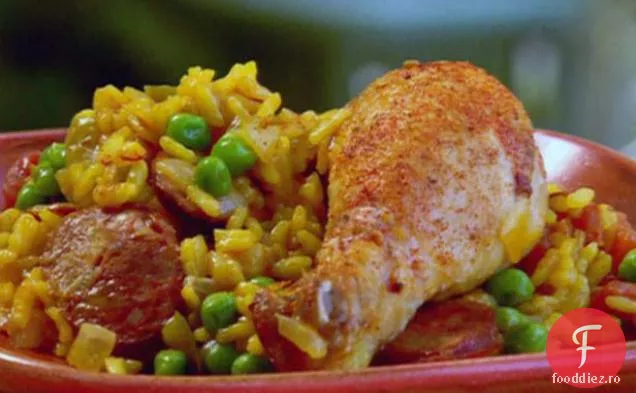Pui spaniol și Paella Chorizo