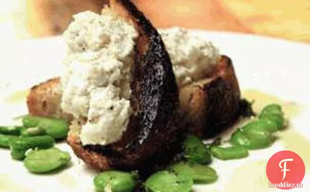 Bruschetta Cu Favas Și Ricotta