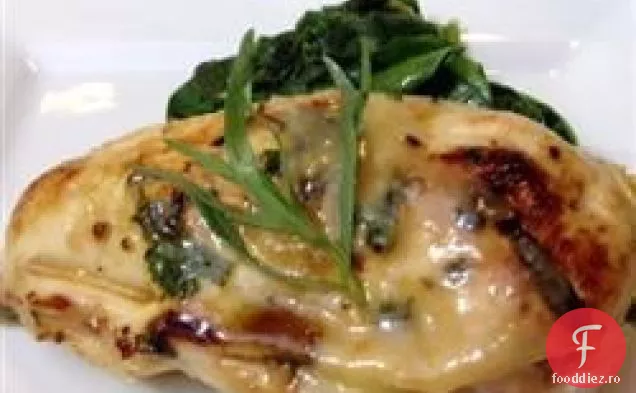 Cordon Bleu Rollups cu sos de vin de muștar de miere