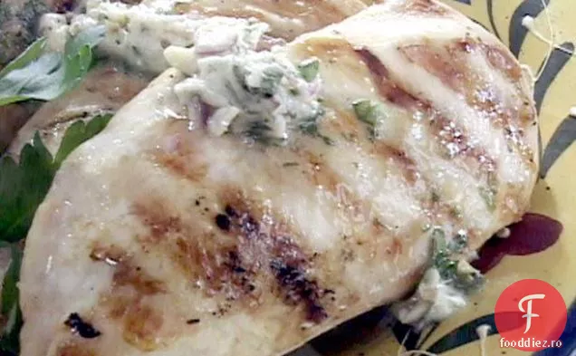 Piept De Pui La Gratar Cilantro