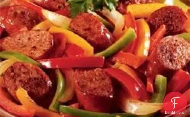 Johnsonville al X-lea italiană cârnați și piper Potpuriu