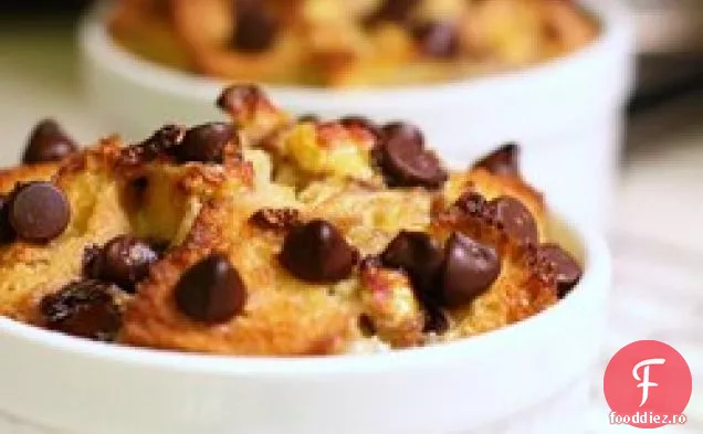 Budincă De Pâine Cu Banane De Ciocolată
