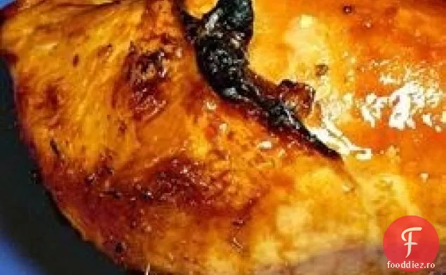 Bourbon și melasă-piept de curcan glazurat