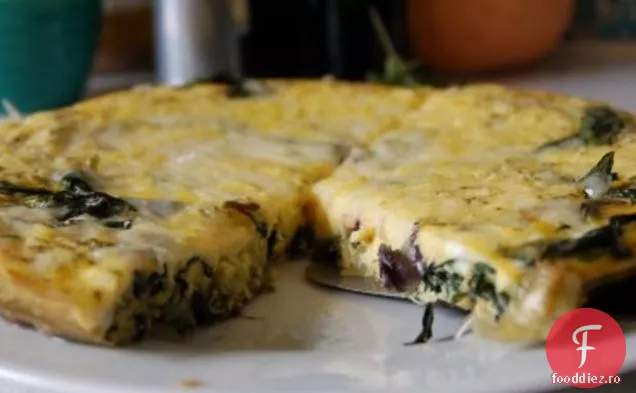 Ceapă De Primăvară Și Verdeață Frittata