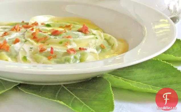 Ravioli De Mazăre Dulce Cu Cremă De Rozmarin