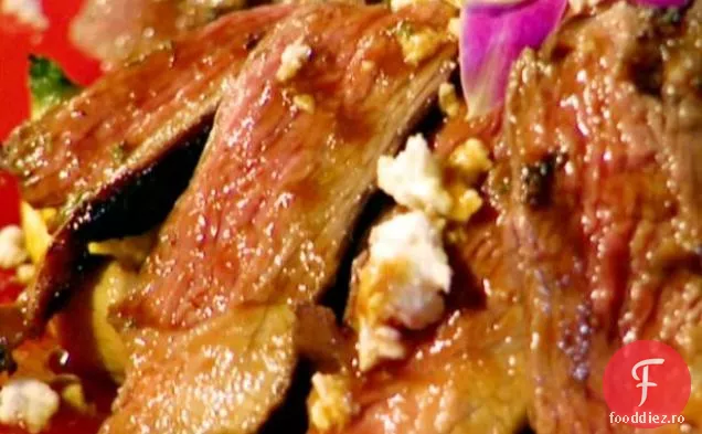 Picior de miel la grătar cu sos de Mango și mentă