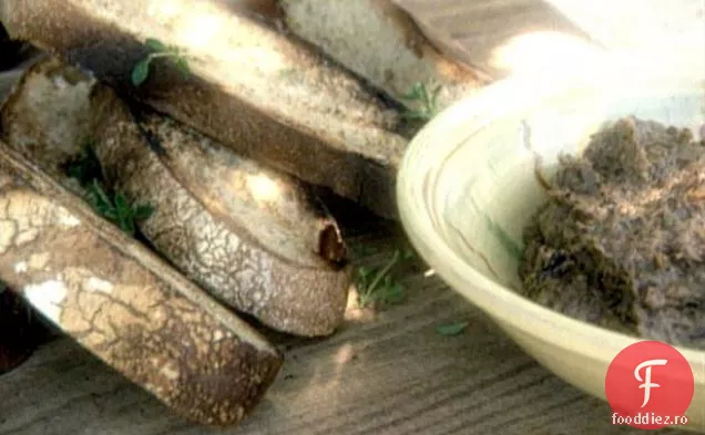 Bruschetta cu legume prăjite