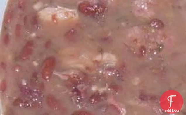 Fasole roșie și cotlet de porc