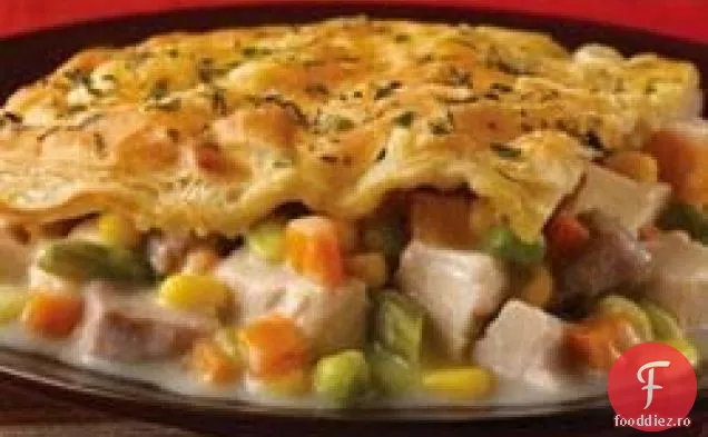 Plăcintă Cu Oală De Pui Cu Crustă De Ierburi Savuroase