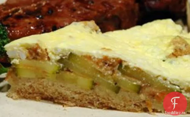 Quiche De Dovlecei Cu Crustă De Pâine