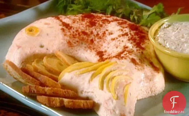 Mousse de somon afumat sau fiert cu sos de mărar