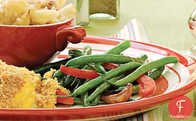 Fasole Verde Cu Usturoi Caramelizat