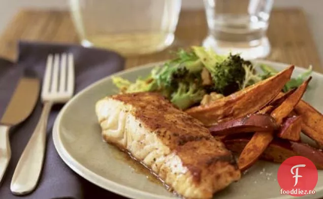 Halibut Glazurat Balsamic